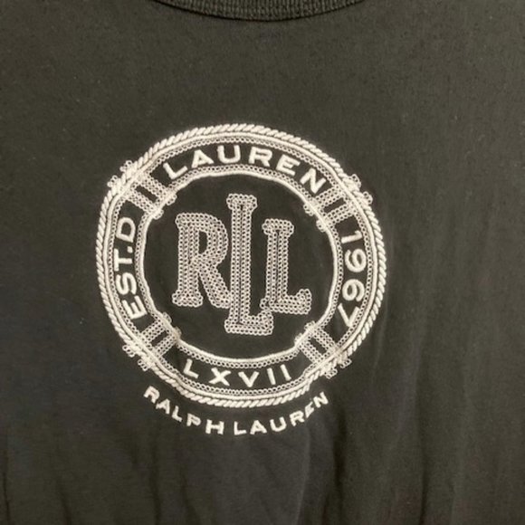 RLR Ralph Lauren Green Label Black L/S Top - Picture 2 of 4
